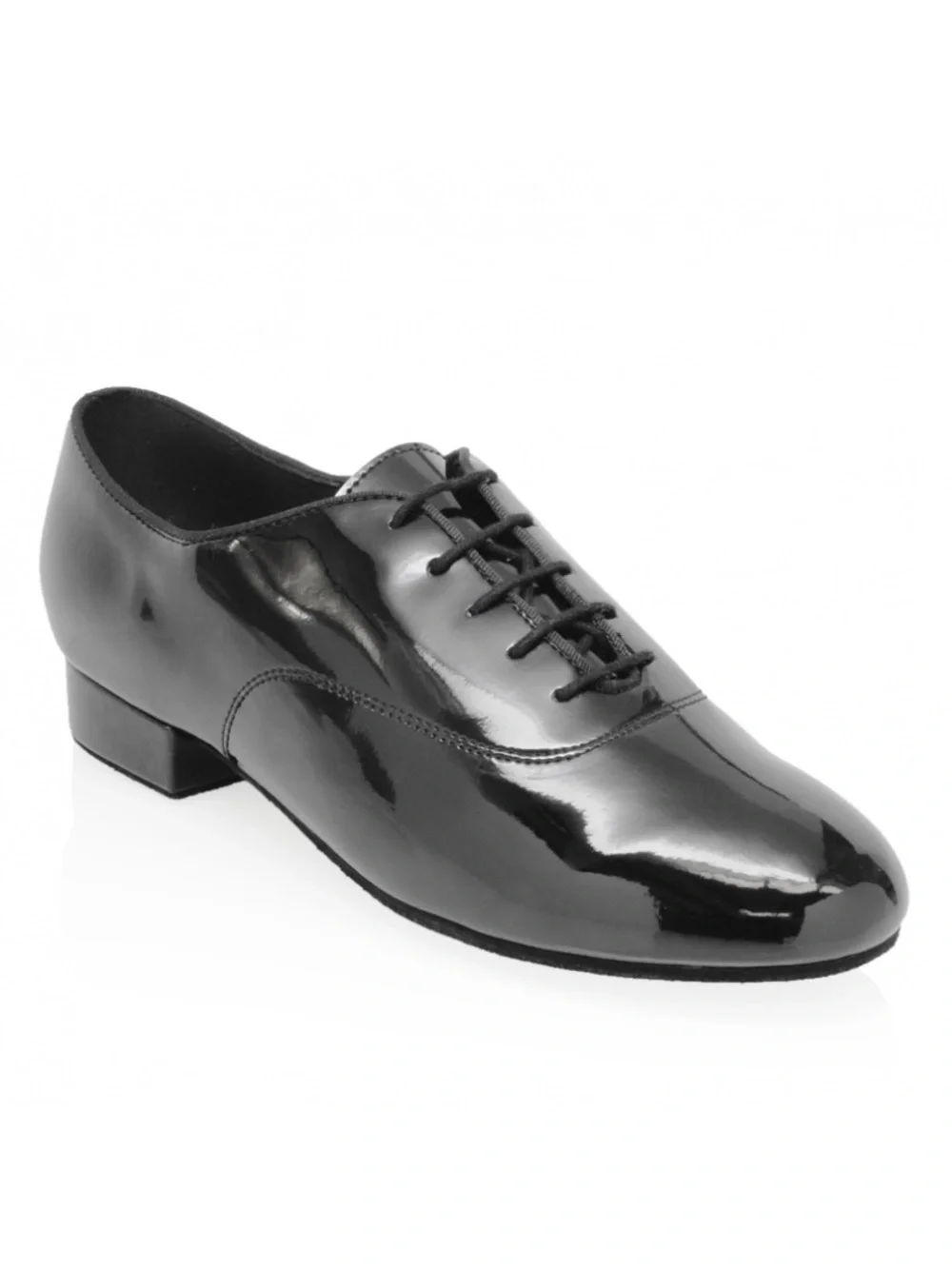 Very Fine Men’s Ballroom Dance Black Patent Leather Oxfords 10.5 US